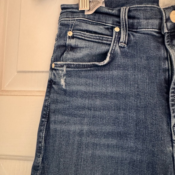 MOTHER -The Dazzler Hoover Getalongs Women's Cropped Straight Leg Jeans -size 25 - Picture 5 of 15